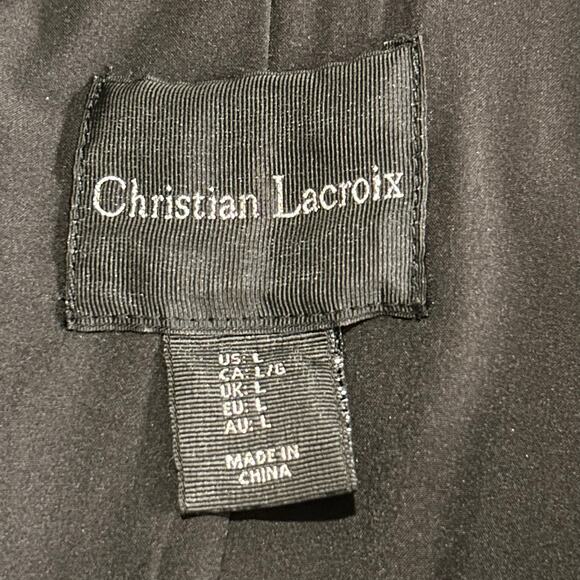 Christian Lacroix Black Cropped Jacket - Picture 8 of 10